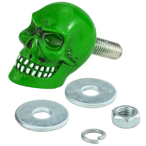 Miniatura 7 de Abfer Pernos de matrícula de motocicleta, tornillos de fijación de calavera, marcos antirrobo para placa de automóvil, aptos para la mayoría de