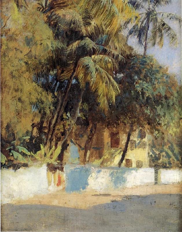 Pintura vintage de Bombay por Edwin Lord Weeks, un lienzo decorativo lleno de historia, 60x90cm