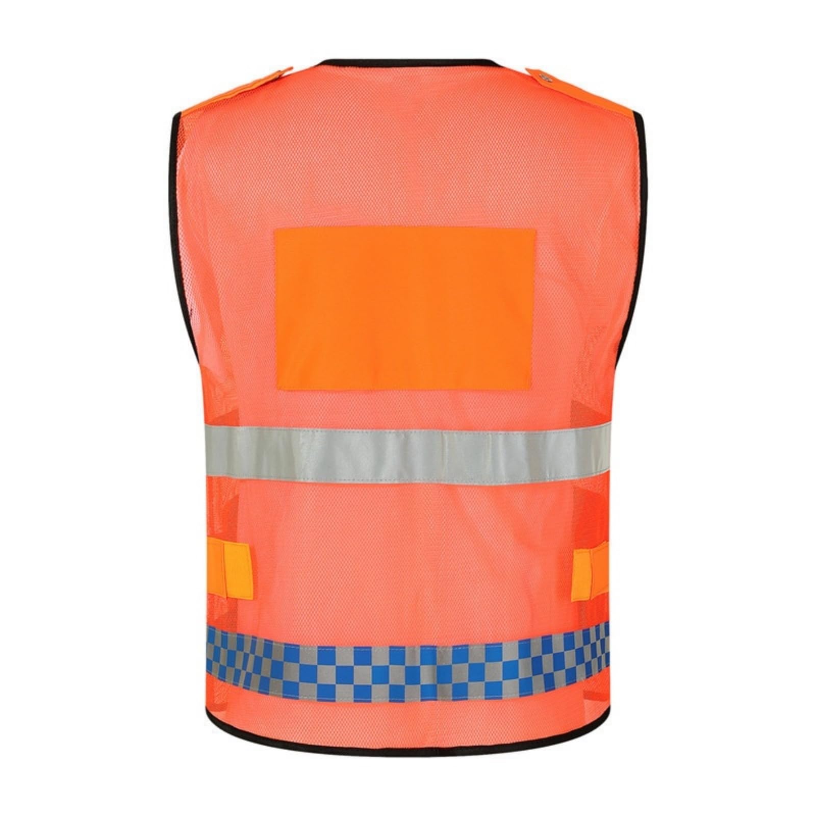 BeiLiDa High Visibility Safety Vest for Men & Women, Reflective Mesh Vest with Zipper Pockets, Breathable for Construction (Orange, XX-Large)
