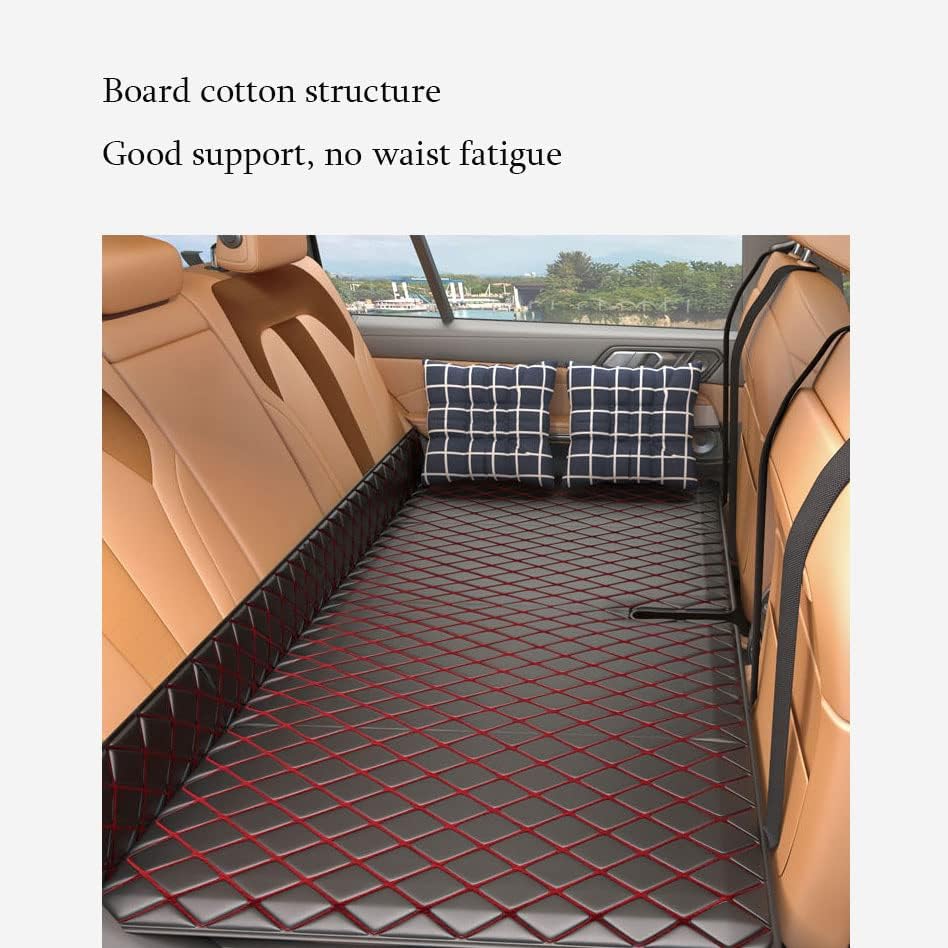 Miniatura 6 de Colchón de coche no inflable, plegable de doble cara, portátil, para campamento, asiento trasero, almohadilla para dormir, cama de viaje para SUV,
