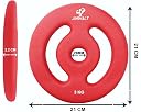 JIMWALT Jimwalt Premium Neoprene Coated Weight Plates | Reach Compliant| From the House of Healthycliq| Sedex Certified| Strength Training Weight for Home Gym (1 to 10 Kg 30 MM Center Hole) (3kg*2=6kg) gallery image