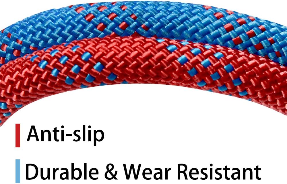 orgphys Rock Climbing Rope 10mm - 32 Feet Outdoor Safety High Strength Rappelling Rope for Hiking, Mountaineering, Training, Rescue, Fire Escape (Green) : Sports & Outdoors