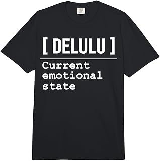 Delulu Current Emotional State Funny Popular Gen Z Emotion Comfort Colors Adult Heavyweight T-Shirt