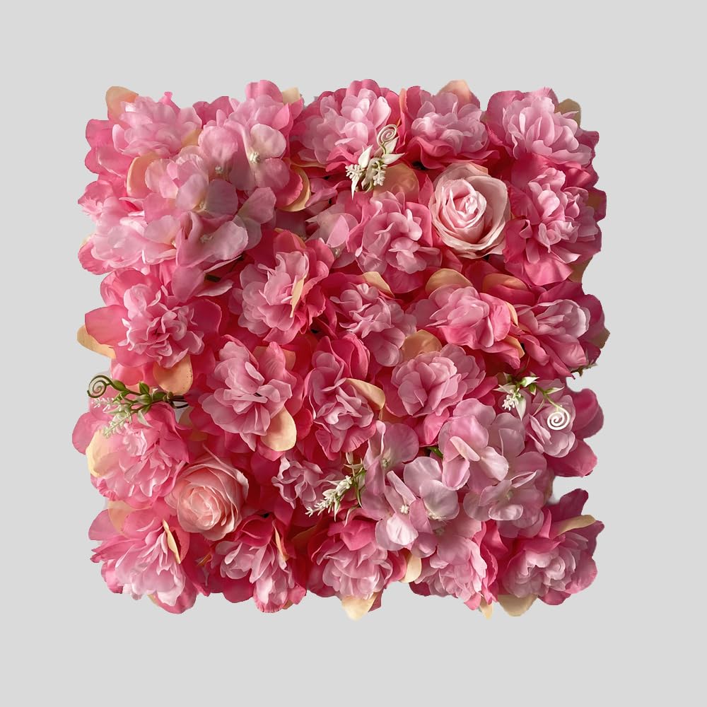 RIDAEX 3D Faux Flower Party Backdrop 30x30cm Pannello murale di Fiori Artificiali per la Festa di Compleanno Decorazioni per Esterni per Addio al Nubilato