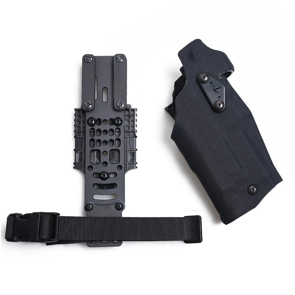 ACEXIER Holster Pistolet Tactique ALS Locking Compatible G17 + X300 Lamp Metal Modular Gun Holster Adapter Hunting Airsoft Gear