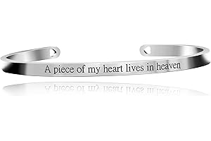 A Piece of My Heart Lives in Heaven Bracelet: A Touch of Comfort and Remembrance