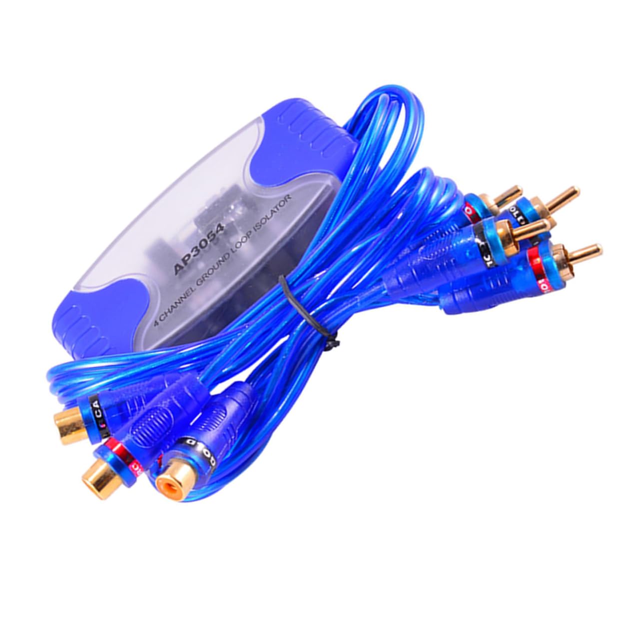 CLISPEED 4 Channel RCA Ground Loop Isolator Noise Filter for Car Audio - Eliminates Sound Interference and Noise for a Superior Listening Experience in Your Vehicle
