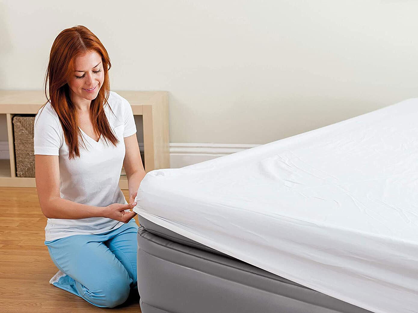 Intex 64164NP - Colchón Inflable Doble Prime Comfort Elevated