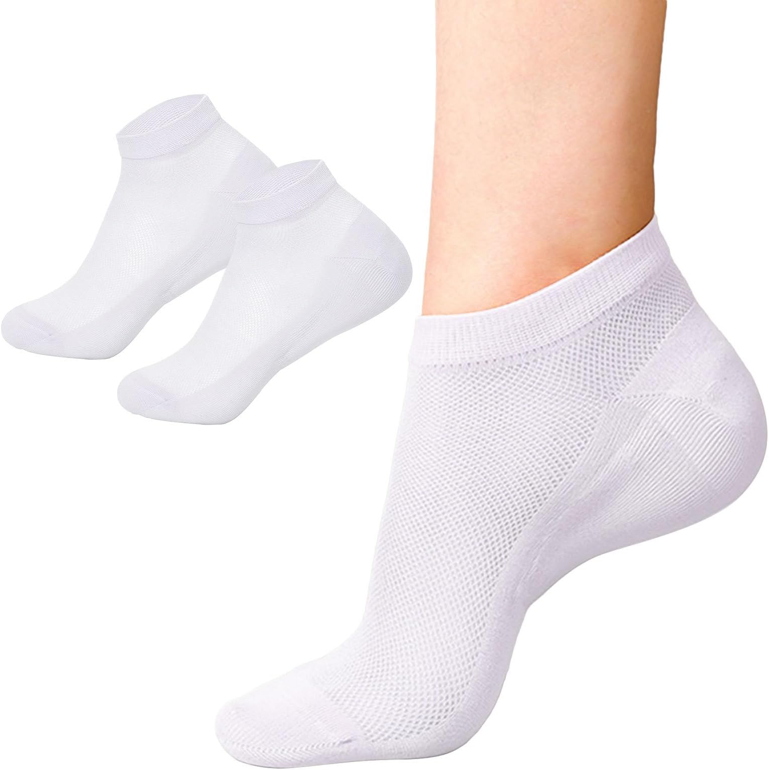 Height Increase Socks | 2PCS Invisible Height Booster | Breathable Height Insoles, Comfortable Boot Insoles for Height Increase, Men & Women, Foot Support