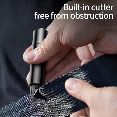 Miniatura 2 de Herramienta de escape de emergencia de martillo de seguridad, rompedor de vidrio para ventana de automóvil y cortador de cinturón de seguridad,