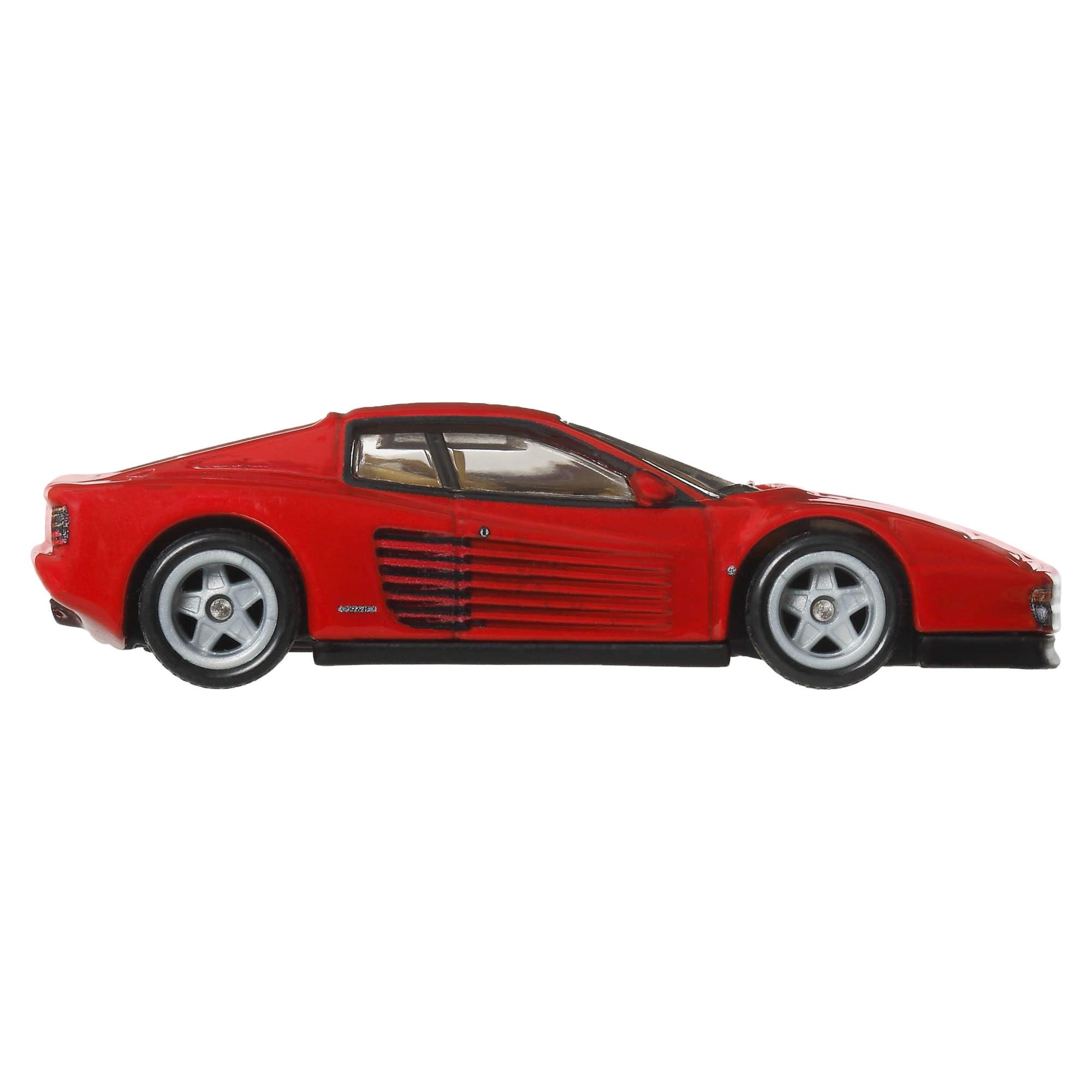 Hot Wheels Premium Car Culture Testarossa 1:64 modellino da collezione telaio in metallo Real Riders JKF00