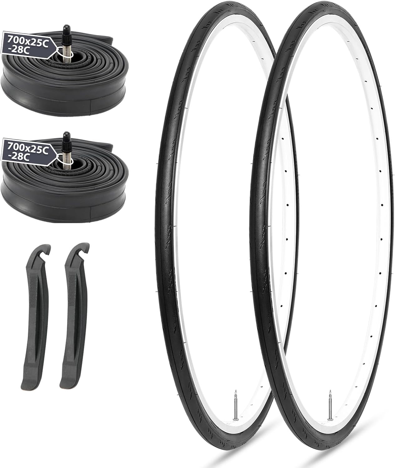 MOHEGIA Road Bike Replacement Tire: 700x25C/700x28C/700Cx35C Folding Bicycle Tire for On City Road Riding