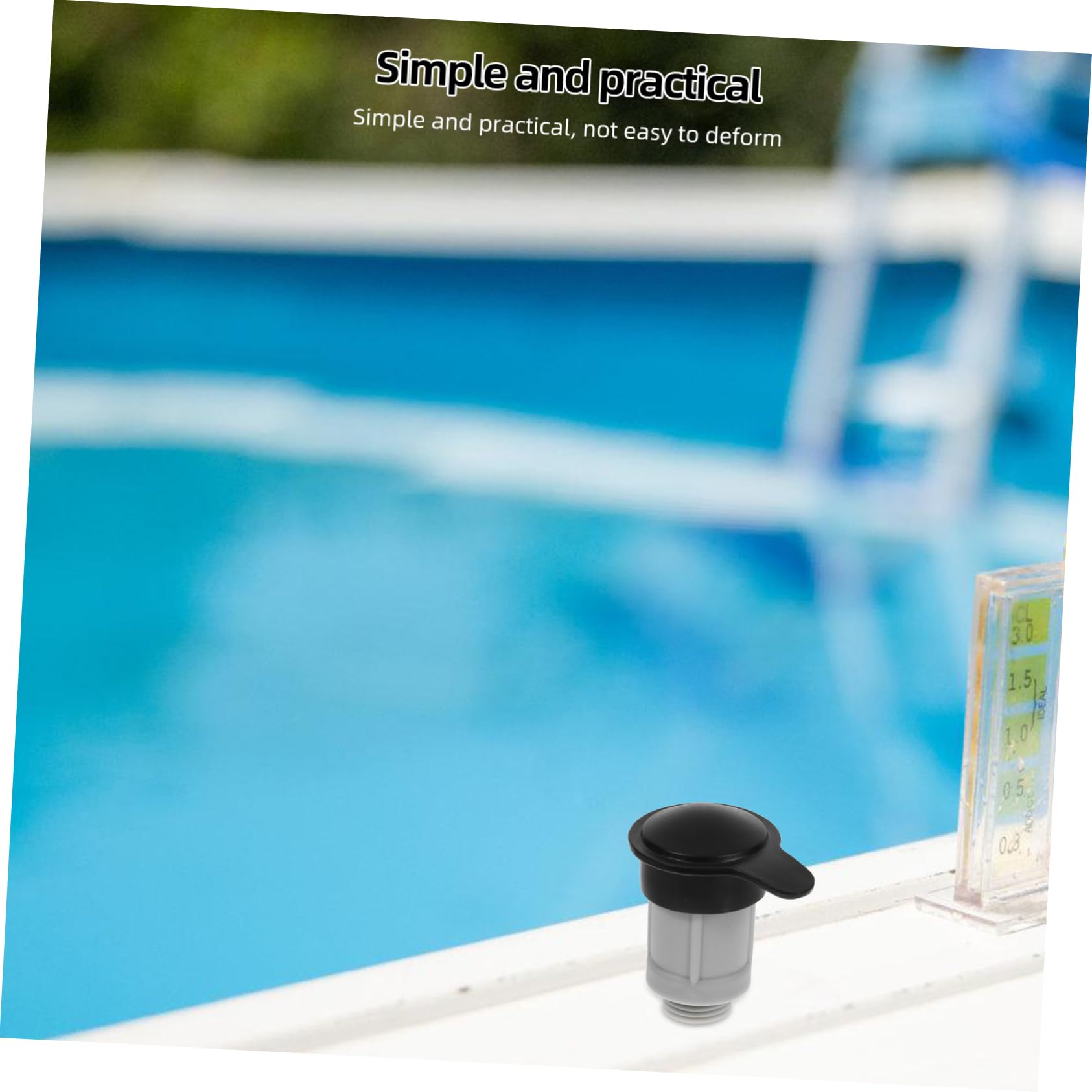 BESPORTBLE 2piezas Válvula De Aire Adaptadora para Entrada De Piscina Elevada Compatible De Instalar Tapa Drenaje y Rendimiento