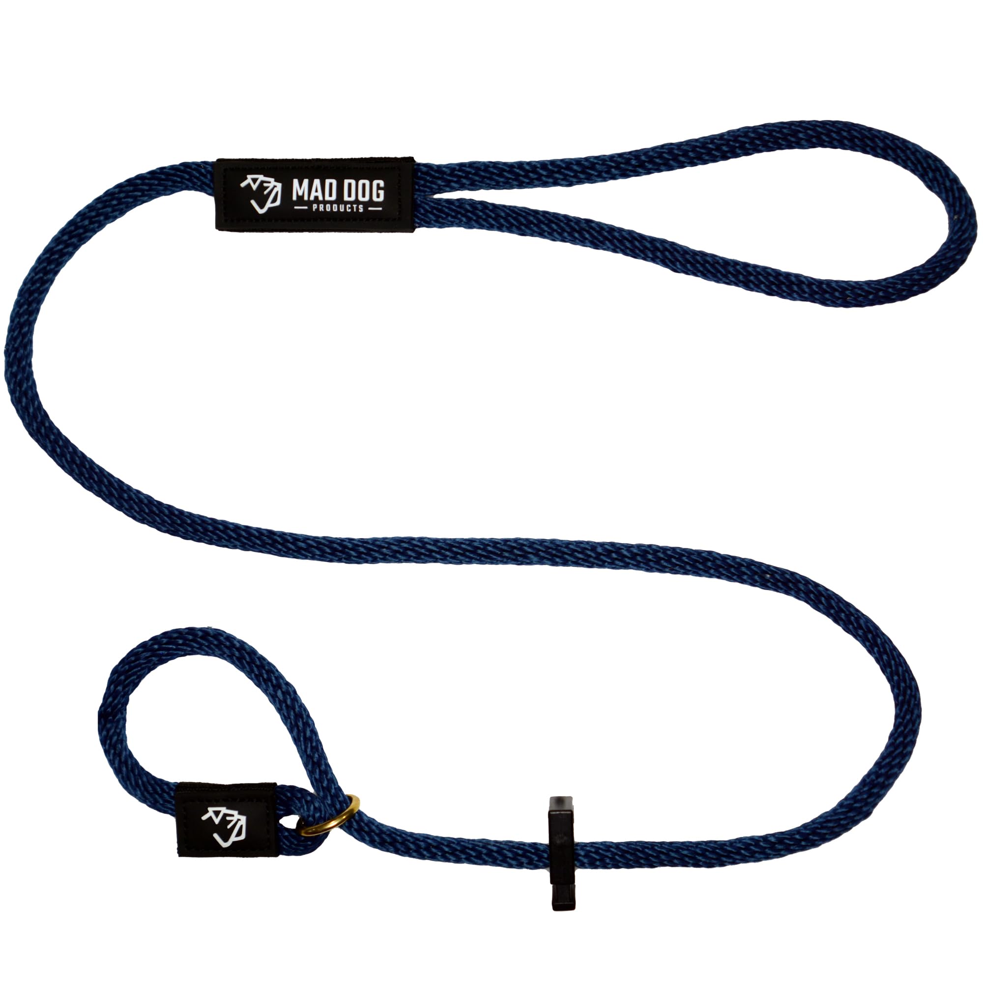 Mad Dog Products English Slip Dog Lead | 3/8 Inch x 6 Feet | Navy