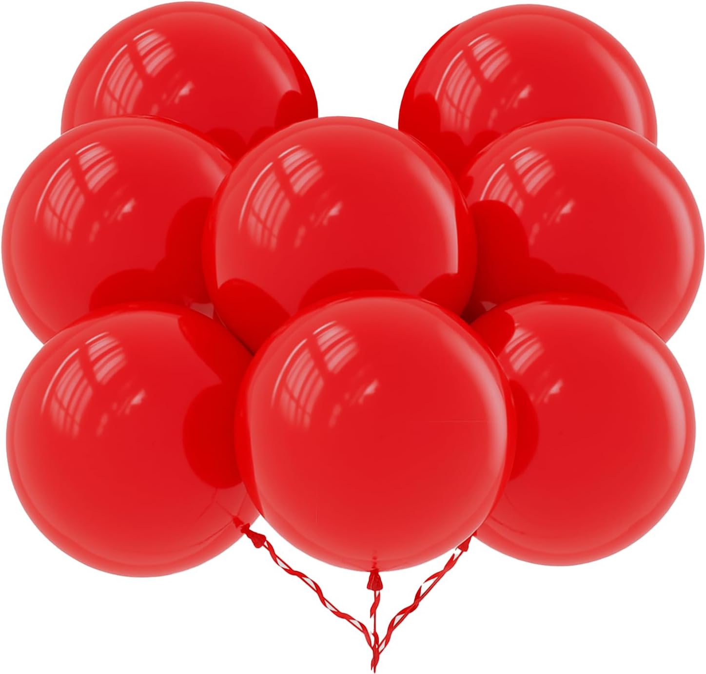 Prextex Giant Balloons - 8 Jumbo 36 Inch Balloons for Photo Shoot, Wedding, Baby Shower, Birthday Party and Event Decoration - Strong Latex Big Round Balloons - Helium Quality red PR0057