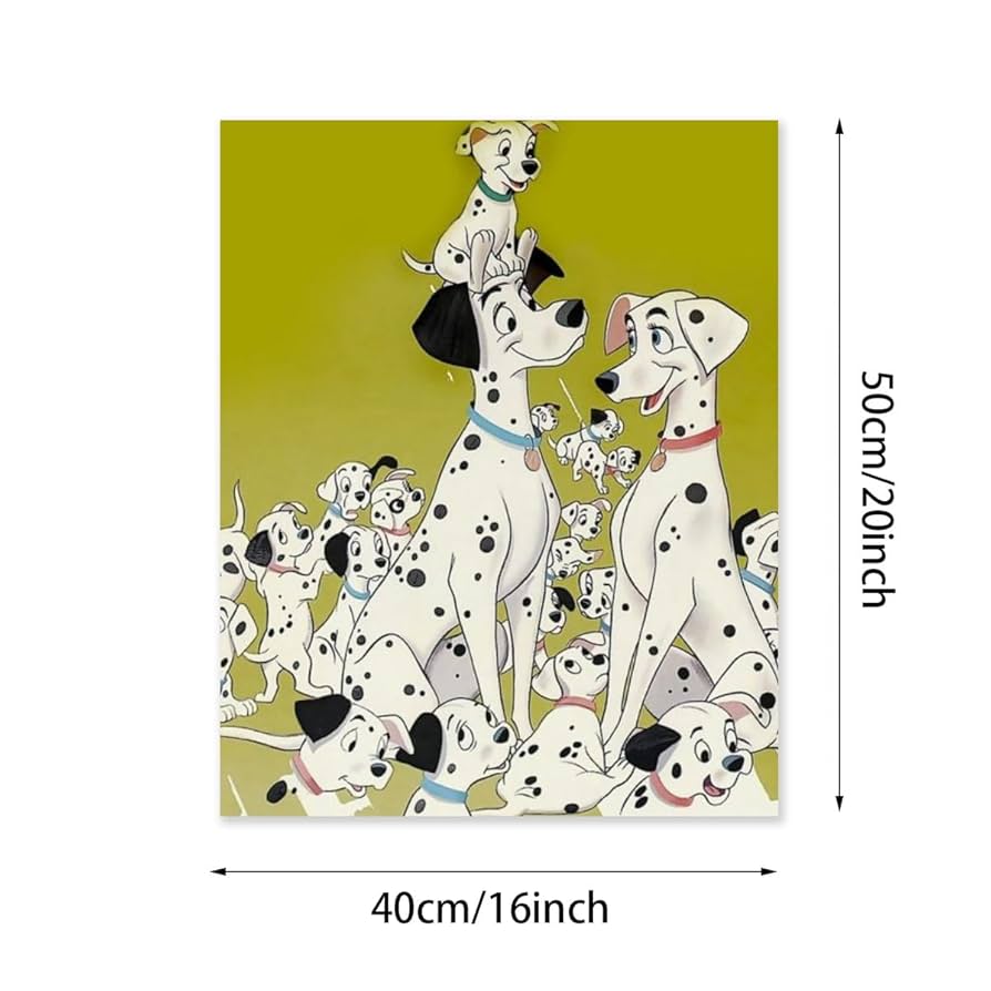 Amazon.co.jp: デジタル油絵 数字油絵 101匹わんちゃん4101110