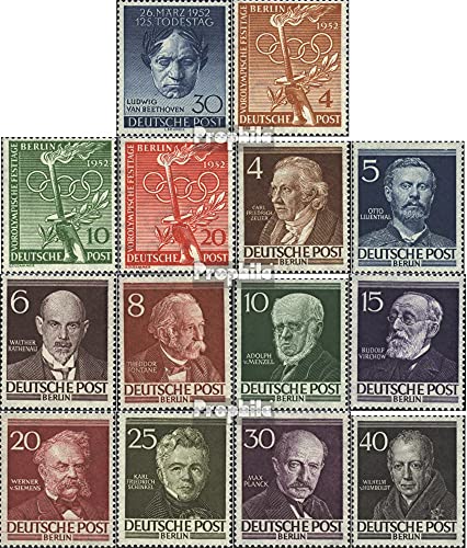 Sellos Prophila de colección Berlín vintage 1952 con matasellos original completo