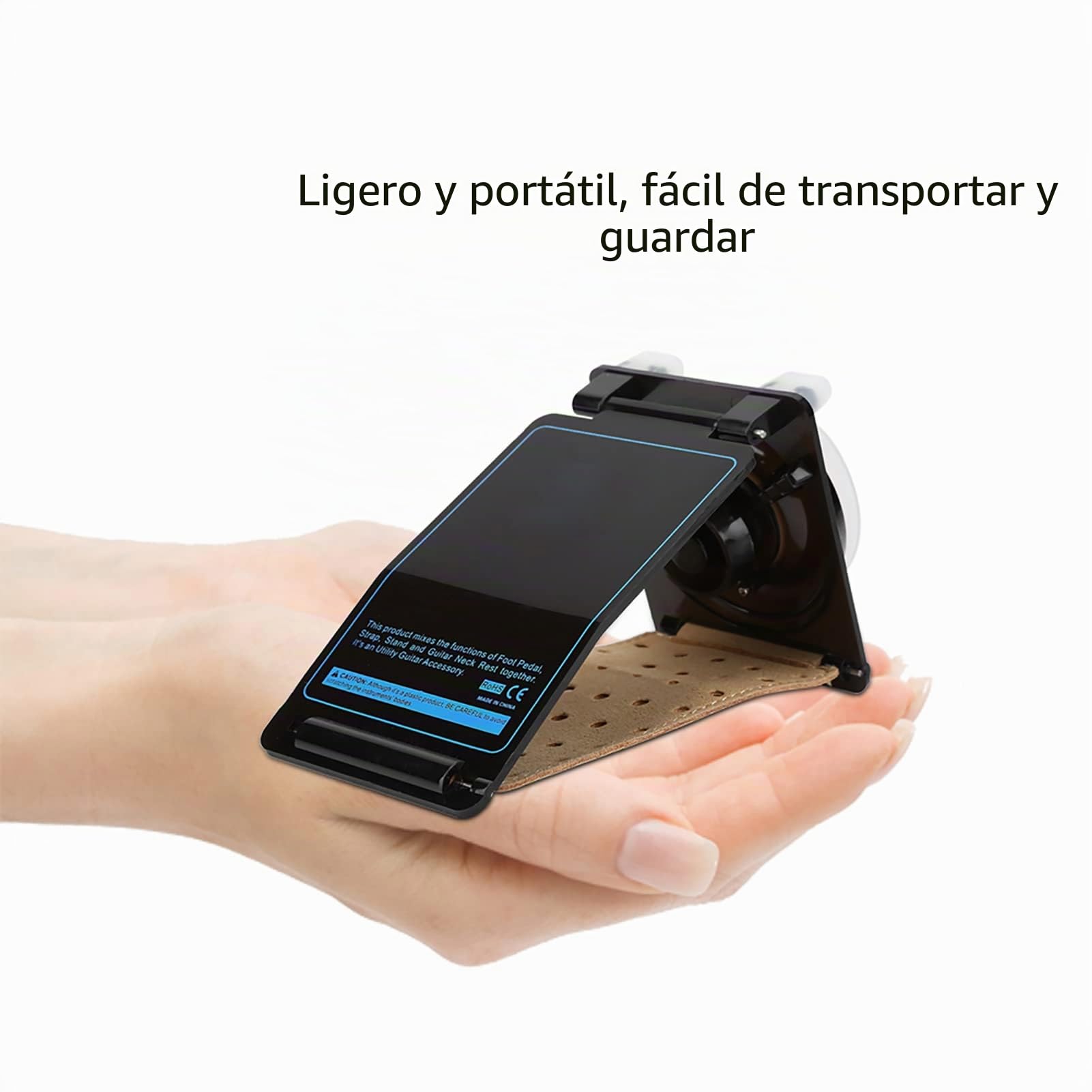 Reposapiés Ergonómico Profesional para Guitarra, Elevador de Guitarra, Taburete para Pie de Guitarra, Soporte para Guitarra Clásica Flamenca Acústica o de Arco
