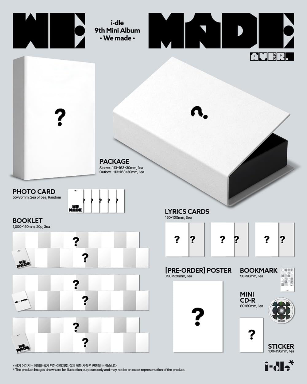 idle i-dle We made [Mono + Crow Ver.] 9º mini álbum : Amazon.es