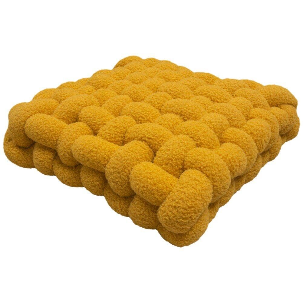 Coussin de chaise en peluche tressé pour siège et salle à manger