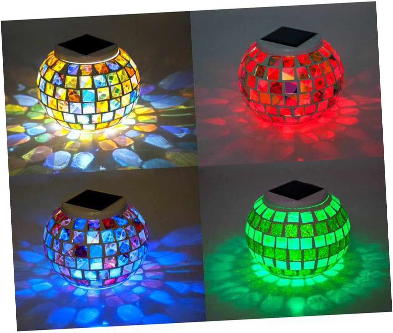 Sosoport Ball Lamp Solar Powered Light Waterproof Outdoor Garden Lights Ideal for