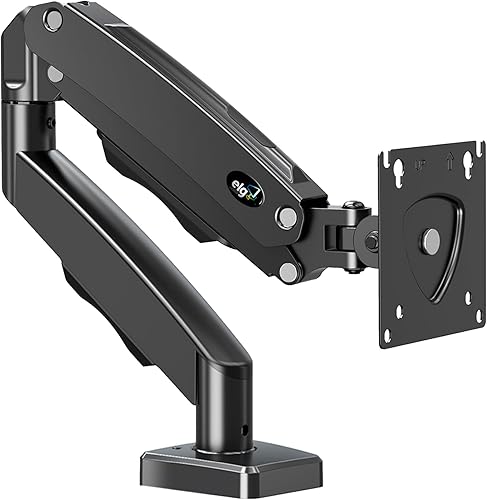 ELG Full Motion Swivel Single Monitor Desk Mount Stand: Empower Your Workspace with Unmatched Flexibility for 17” to 35'' Displays (4.4lbs to