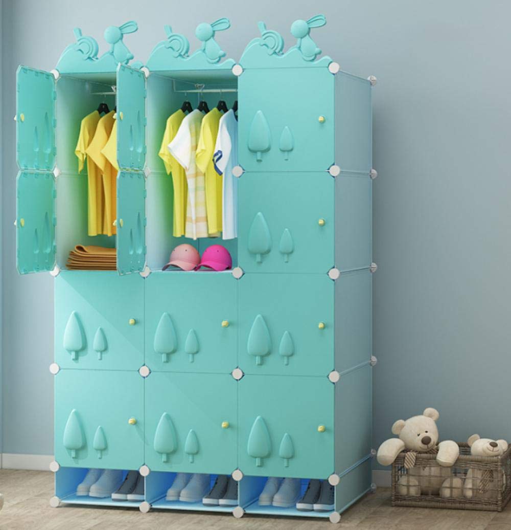 Armoire de rangement pour enfants avec bacs personnages anti-désordre