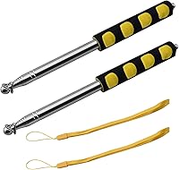 Vista 45 de Othmro 4 punteros telescópicos huecos para profesores, puntero de enseñanza para aula, puntero retráctil de mano de metal de longitud extendida