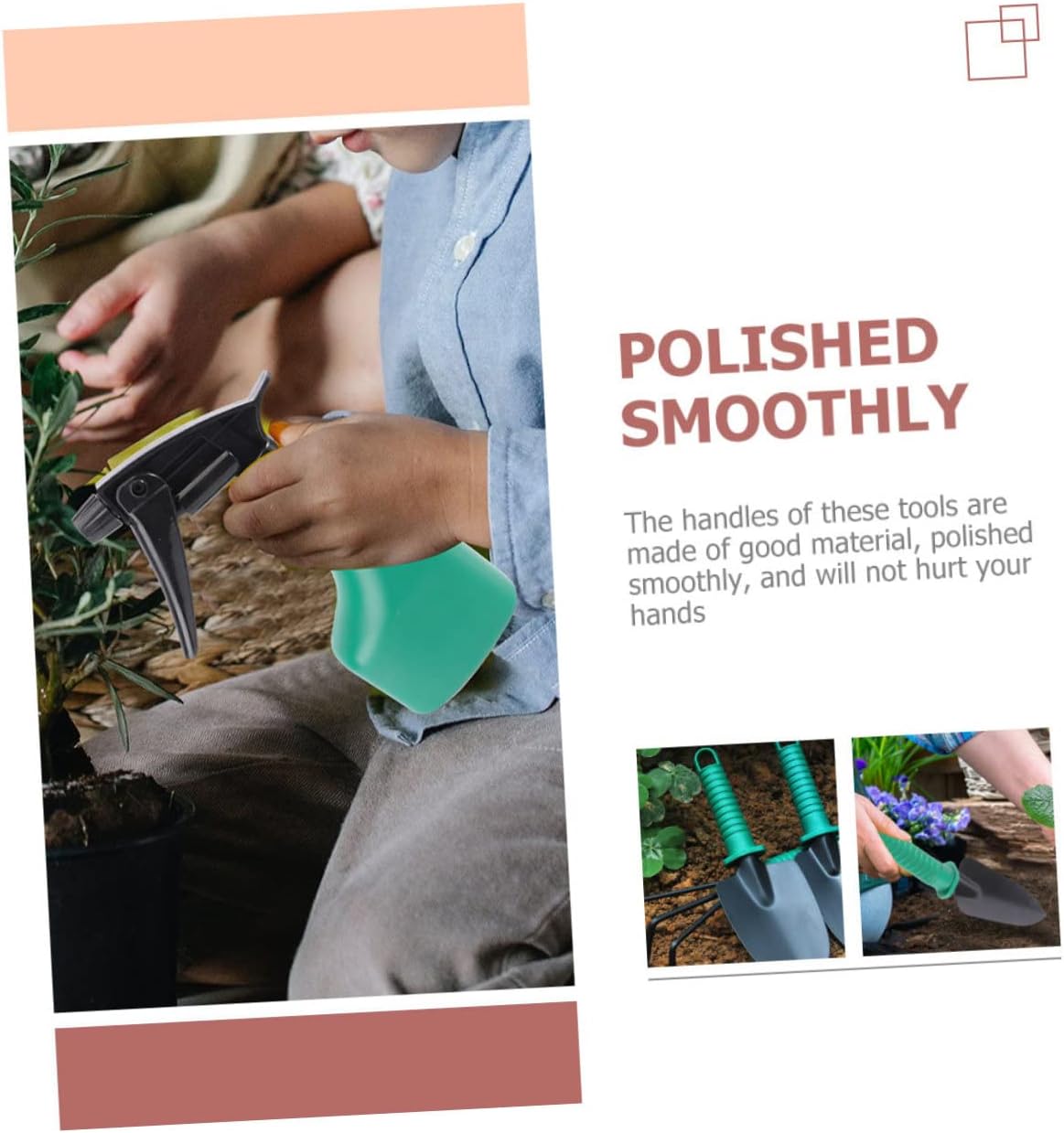 5-Piece Gardening Tool Kit Shovel Rake Pruners Hand Tools Storage Case Materials for Long Use