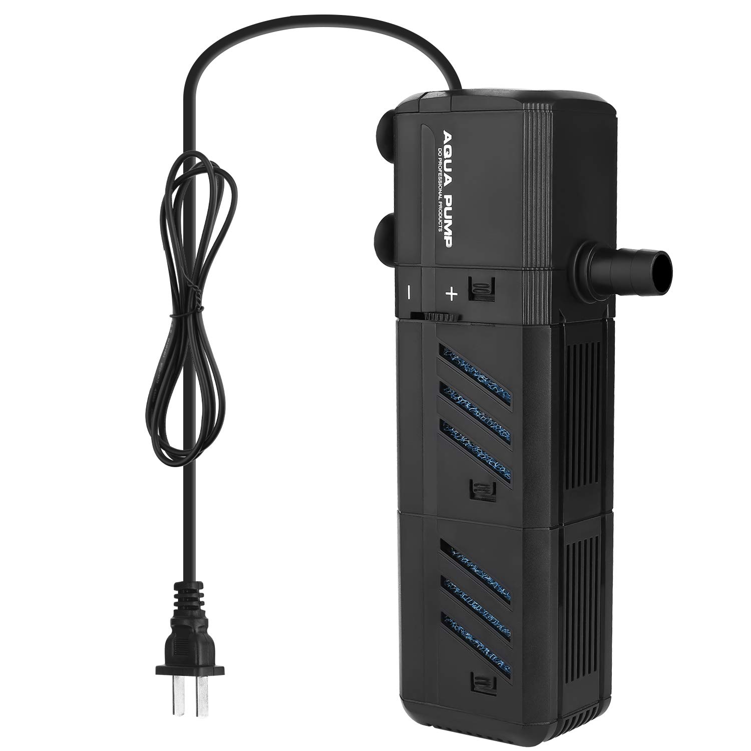 NO.17 Submersible Aquarium Internal Filter 12W, Adjustable Fish Tank