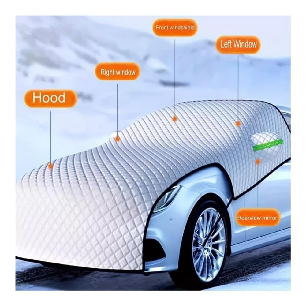 Parabrezza for Auto Protezione antigrandine Mezza Copertura Parasole Universale for Esterni