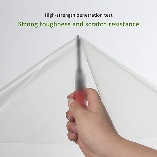 Miniatura 6 de KDDEON Protector de mesa transparente de poliuretano TPU ignífugo, impermeable, antiescaldado, transparente, 45 tamaños, para mesa de comedor,