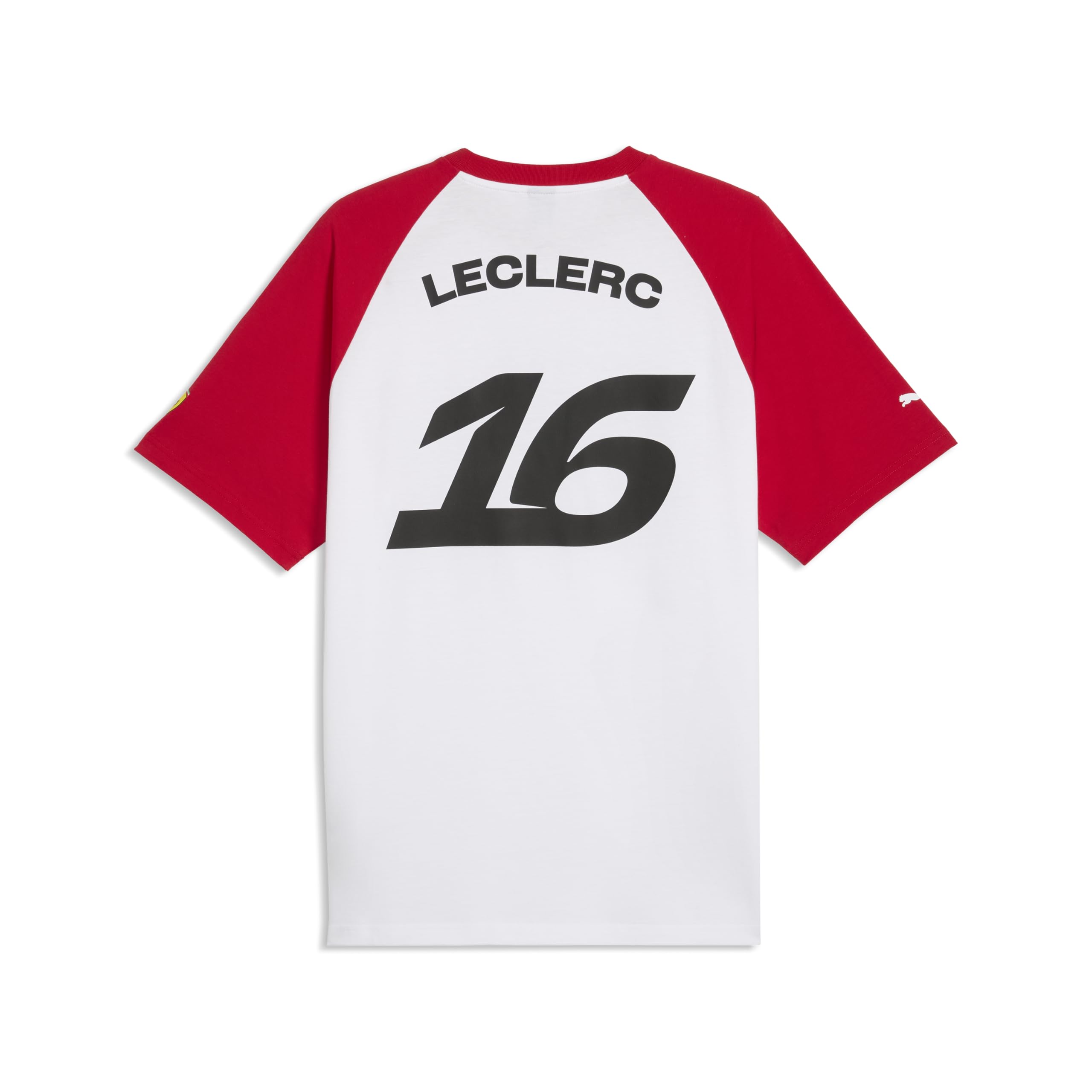 PUMA Scuderia Ferrari F1 T-Shirt Driver Uomo Charles Leclerc - Rosso Corsa