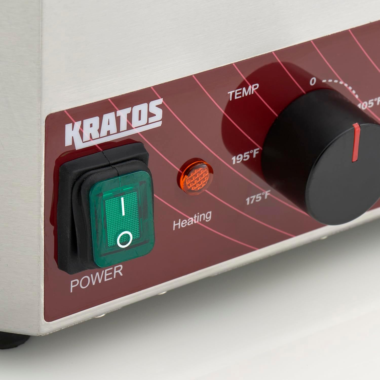 Kratos Commercial Electric Sauce Bottle Warmer | Double 32 oz. Countertop Bottle Warmer | Stainless Steel | 120V, 400W | Warms Hot Fudge, Chocolate, Nacho Cheese | ETL Certified (29M-049)
