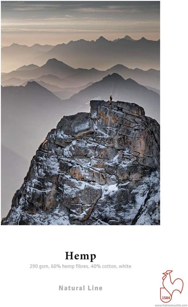 Hahnemuhle Hemp Natural Line FineArt Inkjet Paper, 290gsm, 8.5x11", 25 Sheets