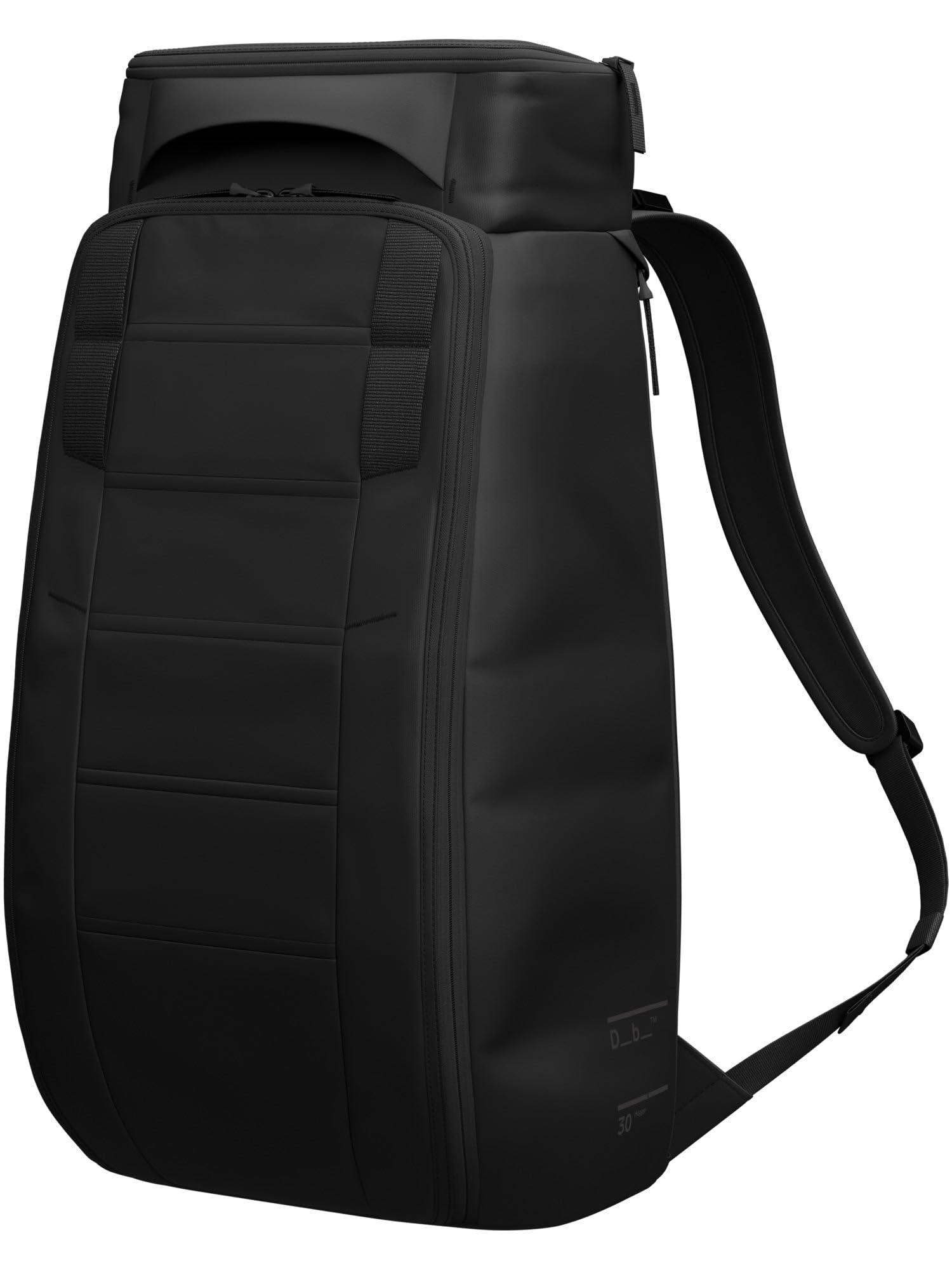 Db Journey The Hugger Backpack - Durable Travel Backpack with Laptop Compartment & Pockets for Work, Luggage Backpack with Roller Bag Hook Up System, 30L - Blackout