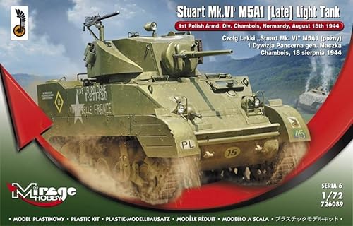 Mirage Hobby 726089 Late – Modelo Kit Stuart Mk. VI M5 A1 Tanque Ligero