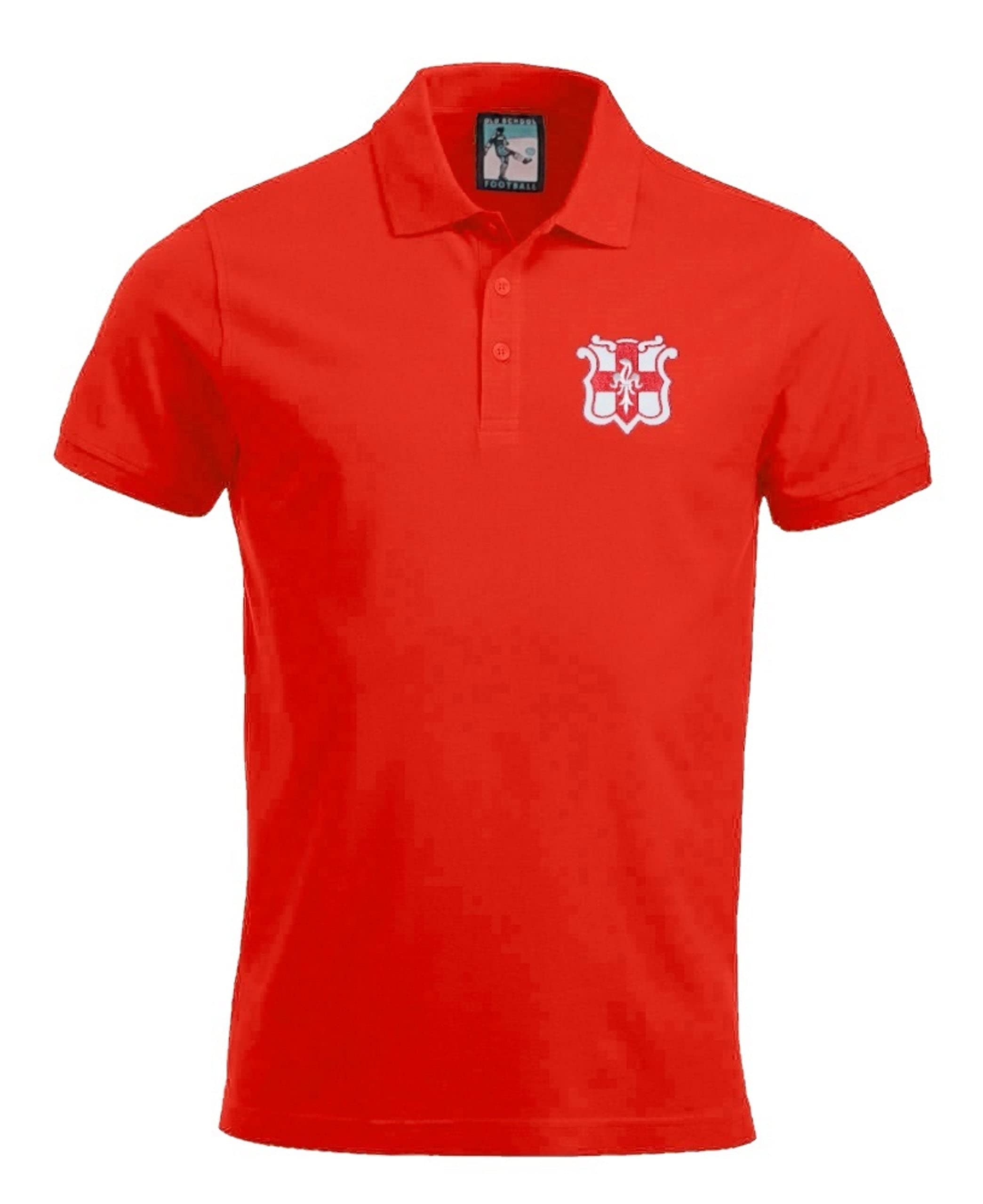 Lincoln 1940-1950s Retro Football Polo Embroidered Logo