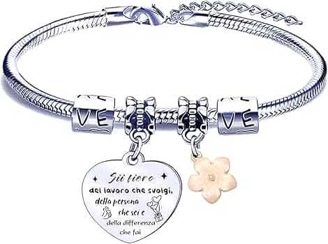 POIUYTRE Sii fiero del lavoro che svolgi,della persona che sei e della differenza che fai Idee Regalo Collega Regalo Anniversario Colleghe Portachiavi Amica Regalo per Collega Amica