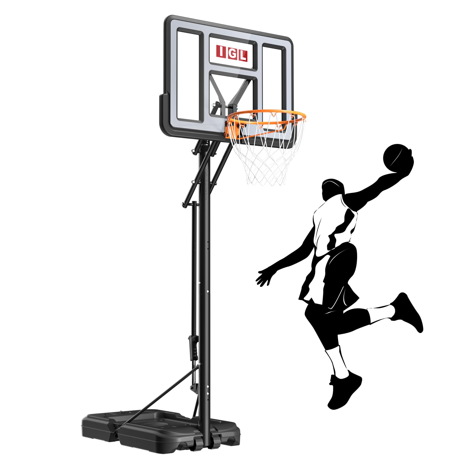 WHAT WE WANT × Geek Field _ GOALSTAND Amazon.com : IGL Basketball Hoop Outdoor 10FT Qucik Height