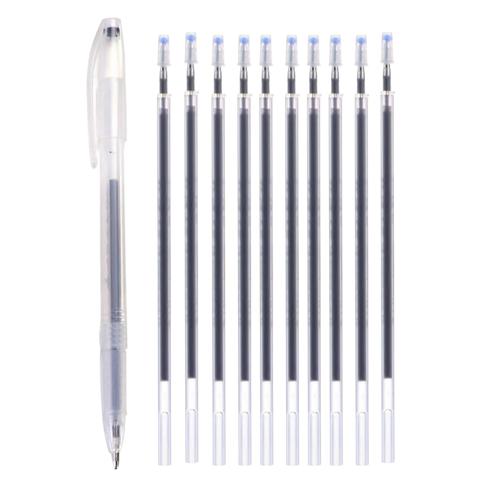 Heat Erasable Fabric Pens - 4 Colors Textile Markers | Heat Erase Empty Sewing Pens For Marking Textile With 10 Refills | Erasable Writing Instruments For Quilting Sewing Dressmaking