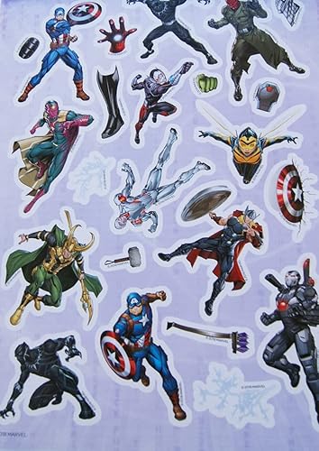 Miniatura 3 de Bendon Avengers Create-A-Face - Bloc para calcomanías