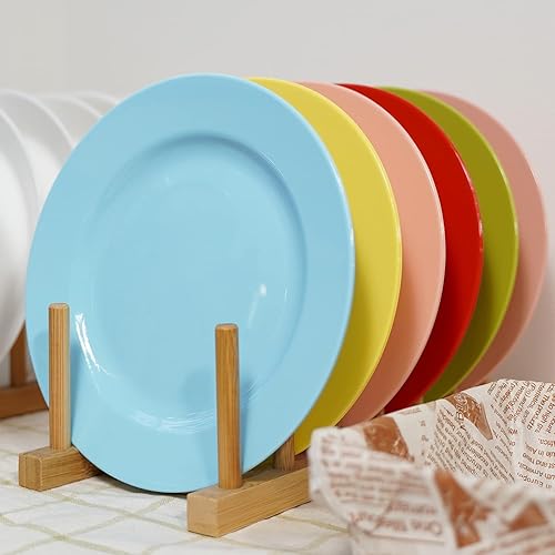 Vista 44 de POSATE Platos de plástico desechables, 60 unidades, 30 platos llanos resistentes de 10.25 pulgadas y 30 platos de postre de 7.5 pulgadas para Rosado