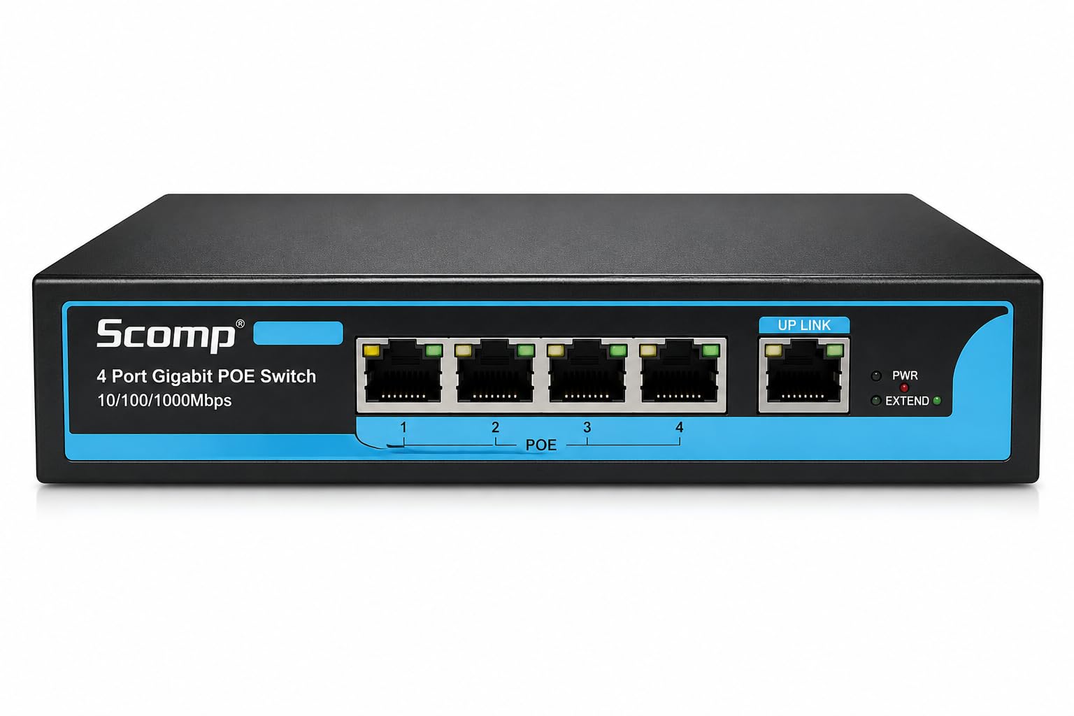 27 Port PoE Switch with 24 PoE Ports, 2 Uplink Ports & 1 SFP Slot, 320W IEEE 802.3af/at Network Switch for CCTV IP Cameras, Rackmount Metal Body-image-12