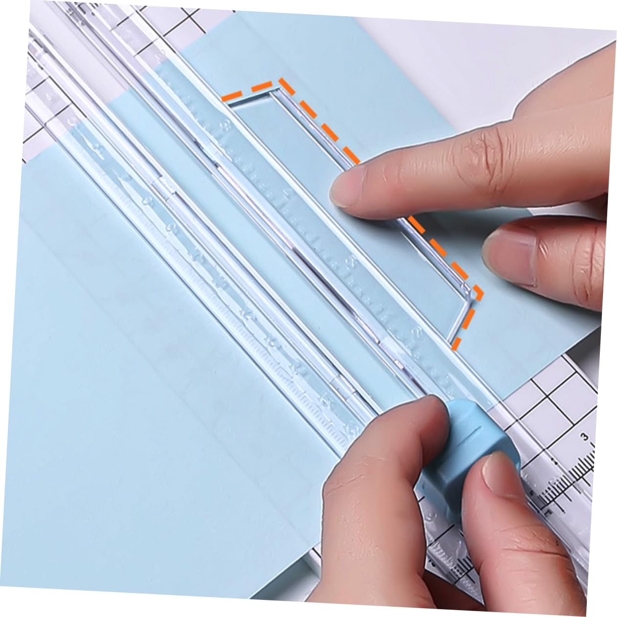 Operitacx 2pezzi Cutter Per Carta Con Base Antiscivolo e Protezione Per Taglio Preciso Per Scrapbooking e Progetti Creativi