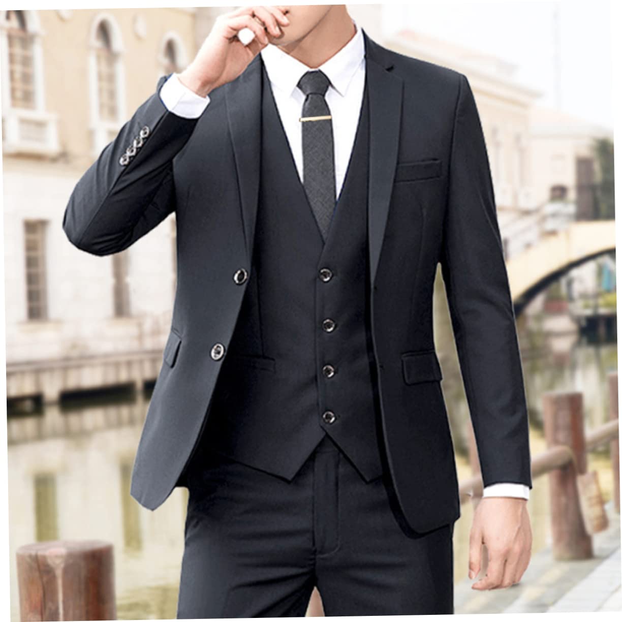 Pinzas para Corbata Clásicas para Hombre, 3 Piezas de Cobre