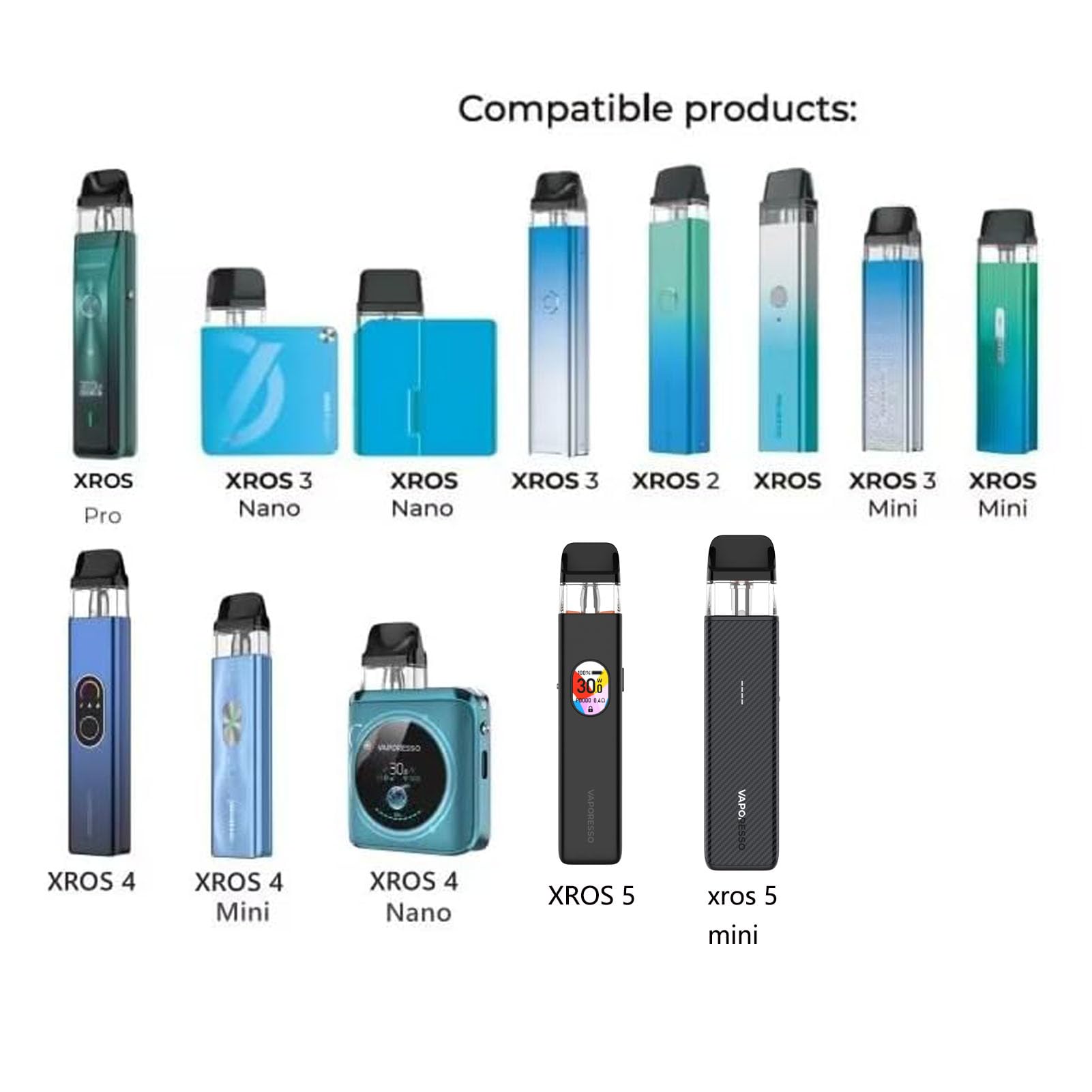 geekvape aegis solo 3 istruzioni Vaporesso XROS Replacement Pods 4 Pack main image 1