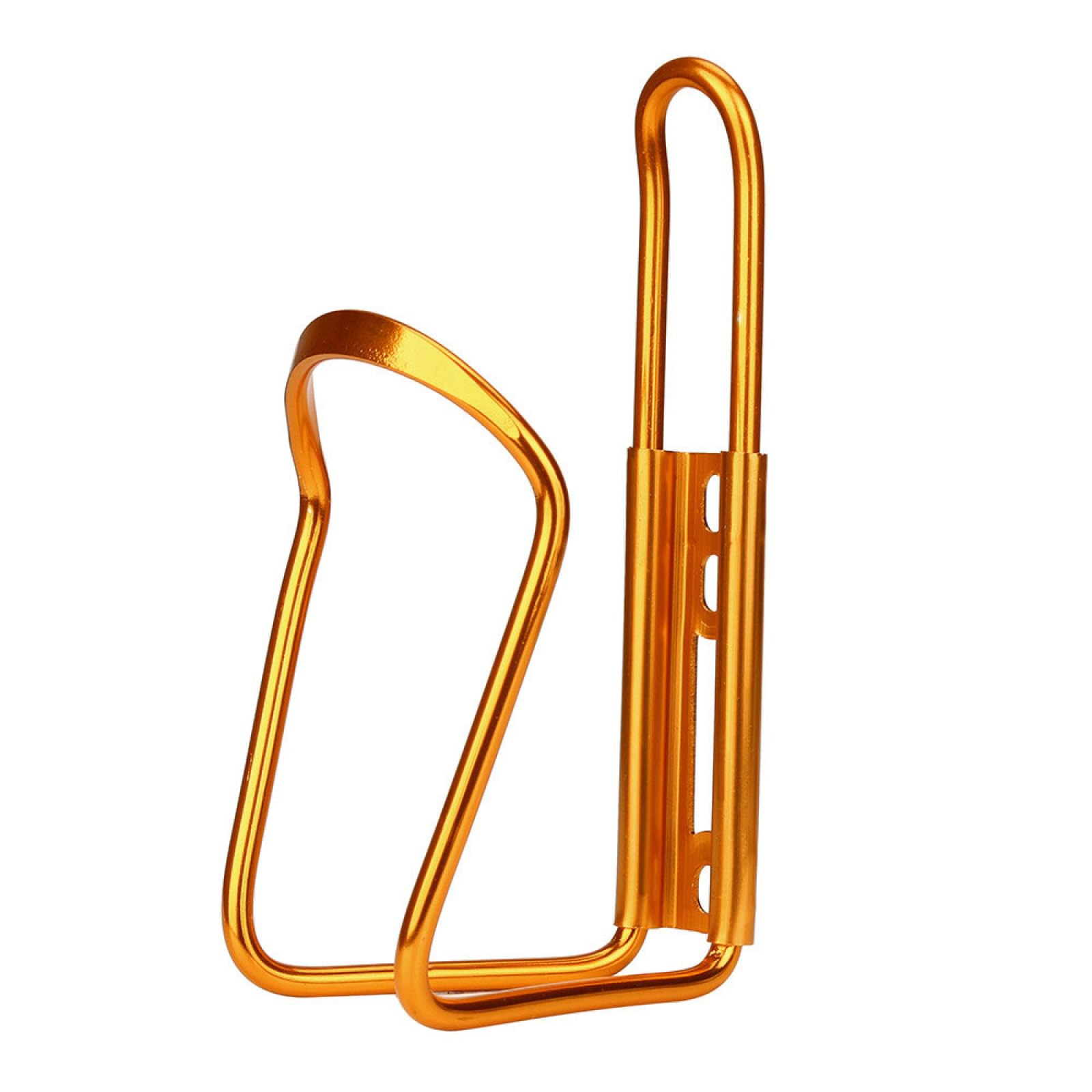 Bicycle Water Bottle Holder, Aluminum Bottle Cage, Drink Bottle Kettle Bracket for Mountain Road Bike, Gold