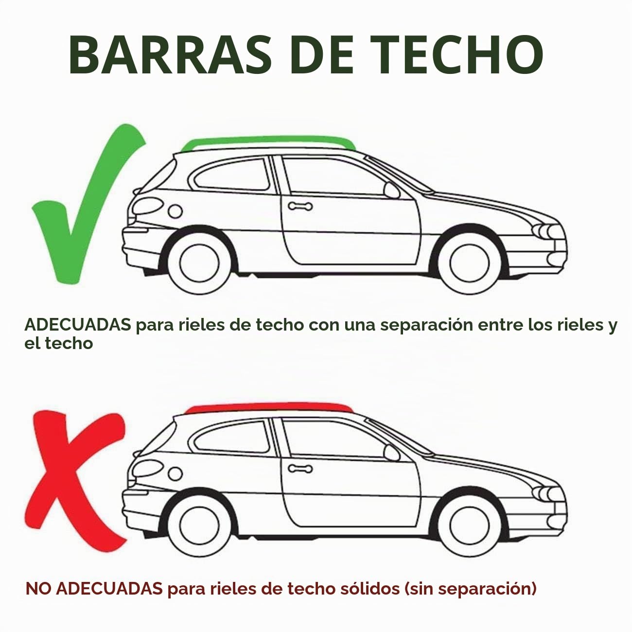 Summit SUM-002 - Barra de Techo para los Coches con rieles, Aluminio, 1 Unidad