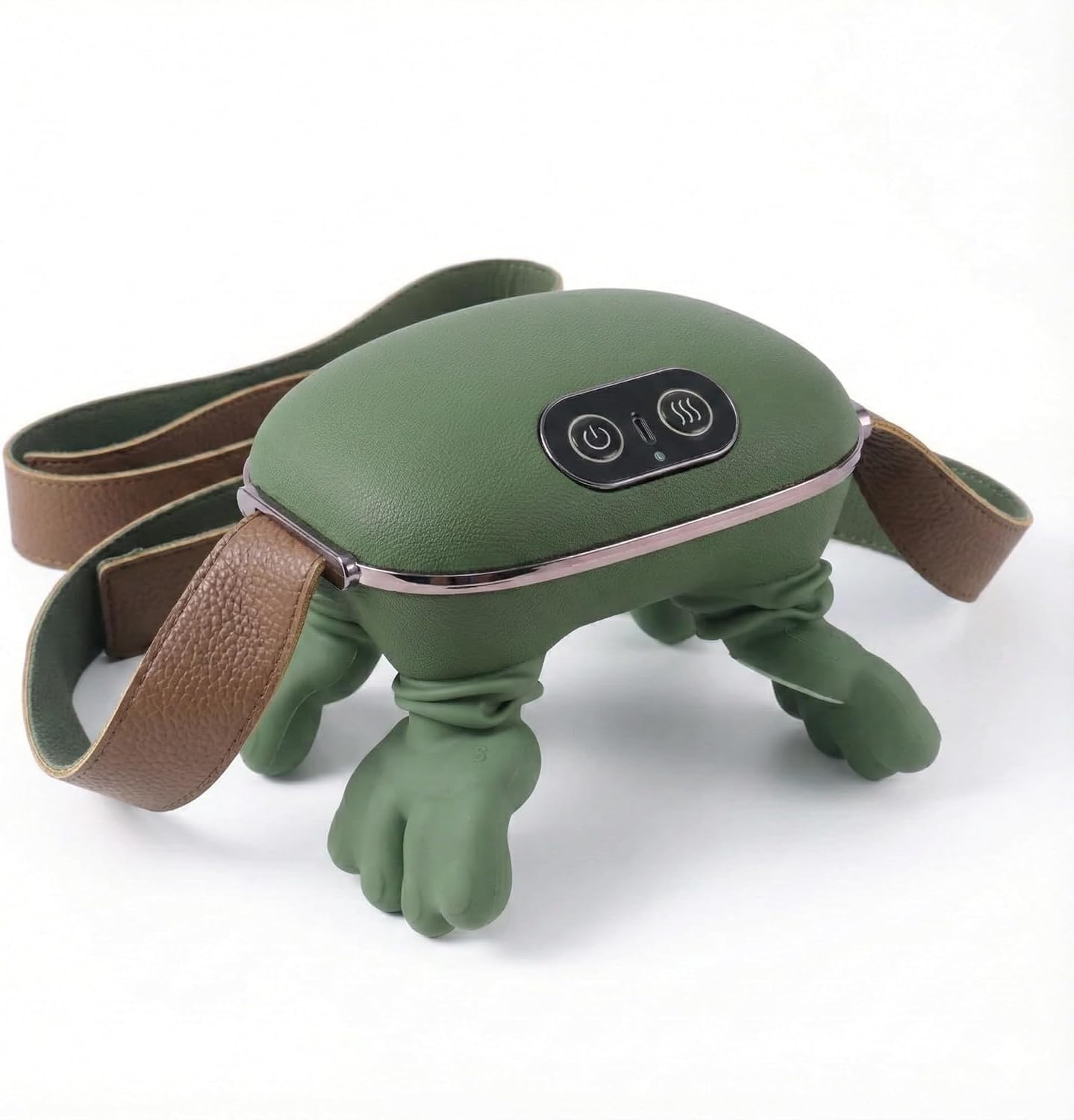 Bionic Heated Massager, Wireless Portable Shiatsu Neck, Back and Leg Electric Deep Tissue handlend 4D Kneading,Human Hand Design for Blood Circulation,Pain Relief and Muscle Relaxation.